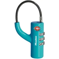 Master Lock TSA Zahlenschloss, Blau, 8,1 x 1,8 x