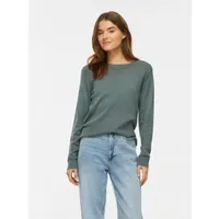 VILA VIRIL O-NECK Rundhalspullover Balsam Grün M