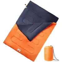 VidaXL Doppelschlafsack mit Kissen Erwachsene Camping 3-4 Jahreszeiten