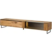 MASSIVMOEBEL24.DE Wien Lowboard 200 cm beige Holz