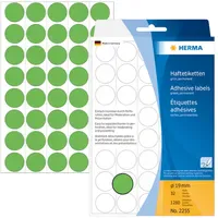 Herma Vielzweck-Etiketten 19mm grün 10 Blatt 1280 St.