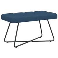 VidaXL Sitzbank mit Knopfheftung Blau 80 x 40 x