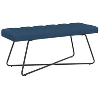 VidaXL Sitzbank mit Knopfheftung Blau 110 x 40 x