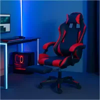 Hti-Living Drehstuhl Ergonomischer Gaming Stuhl rot/schwarz