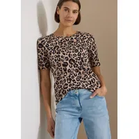 Cecil T-Shirt Leo-beige XL