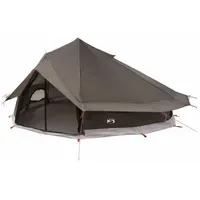 VidaXL Tipi Zelt Braun/Grau
