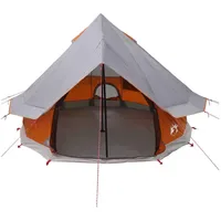 VidaXL Tipi Zelt Grau/Orange