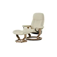 Stressless Relaxsessel mit Hocker Leder 72 x 94 x