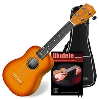 Classic Cantabile US-100 SB Sopran-Ukulele Sunburst Set inkl. Tasche