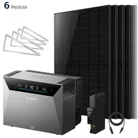 Solarmars Balkonkraftwerk polykristallin 3000 W inkl. Anker Solix Solarbank