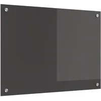 VidaXL Küchenrückwand Dunkelgrau Glas 70x50 cm