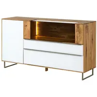 MASSIVMOEBEL24.DE Sideboard 160 x 87 x 43 cm Wildeiche