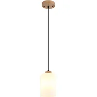 GLOBO Pendelleuchte 1-flg. 120 cm Holz/Glas