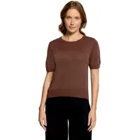 Betty & Co Feinstrickpullover mit Lurexfaden Braun L