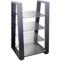 My Wall TV/HiFi Regal 10 kg  Schwarz Glas/Stahl