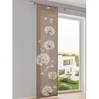 Heine Schiebevorhang in braun-weiß | Gr.: 145-x-57cm