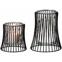 Ritzenhoff & Breker Windlicht Nero Glas Schwarz/Transparent