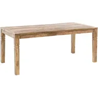 FineBuy Esstisch 120 x 76 x 70 cm braun