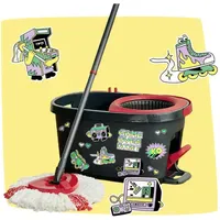 Vileda Wischmopp TURBO MY STYLE Anthrazit/Rot 1 St.