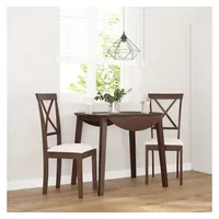 VidaXL Esszimmerstuhl Polyester Braun 2 Stk