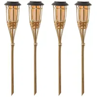 MARELIDA Gartenfackel Bambus 60,0 cm 4St. natur