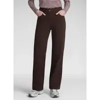 Rabe Jerseyhose Gerade Braun 42