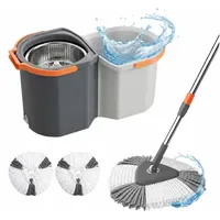 Relaxdays Wischmopp Set grau/rosa