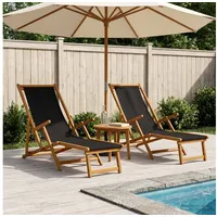 VidaXL Sonnenliege 2 pcs klappbar 2 x 200 x
