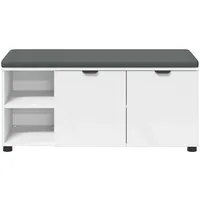 VidaXL Sitzbank Flurbank Weiß 100 x 38 x 46