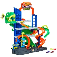 Hot Wheels Ultimate T-Rex Garage mit 2 Spielzeugautos und