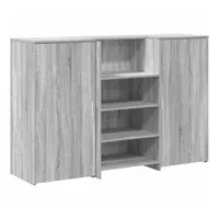 VidaXL Empfangstheke Grau Sonoma 155x50x103,5 cm Holzwerkstoff