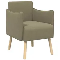 VidaXL Akzentstuhl Grobvelours Khaki