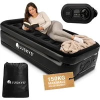 Juskys Luftmatratze Sapri M in Schwarz - 1 Personen