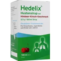 Dr. Theiss Naturwaren Hedelix Hustensirup mit Himbeer-Kirsch-Geschmack 100 ml