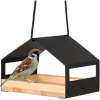 Wondermake® Design Vogelhaus aus Metall und Holz wetterfest zum