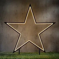 Luca Lighting Gartenstecker Stern 102 cm warmweiß