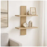 VidaXL Wandregal 30 x 13,5 x 43 cm Beige