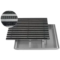EMCO Eingangsmatte DIPLOMAT + Bodenwanne 75mm Aluminium Grau 1