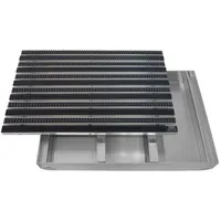 EMCO Eingangsmatte DIPLOMAT + Bodenwanne Schwarz/Grau 75x50cm