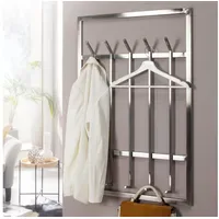FineBuy Wandgarderobe FineBuy Silber