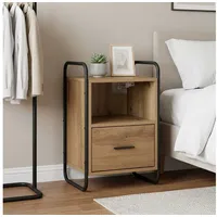 VidaXL Hängender Nachttisch Artisan-Eiche 40 x 30 x 60