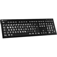 LogicKeyboard LKB-LPWB-BJPU-DE schwarz/weiß