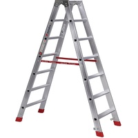 Euroline Alu-Stufenstehleiter 2 x 7 Stufen (3057707)