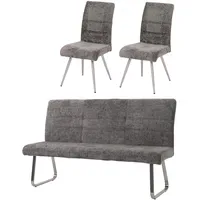 MCW Esszimmer-Set Grau 3er-Set