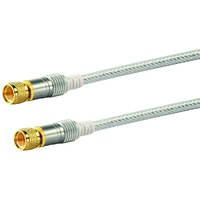 Schwaiger SAT Anschlusskabel KVCHD15 532 (110dB) transparent, 1,5m, 1x