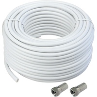 Schwaiger -KOX11525 532- SAT-Koaxialkabel 25m/ D7mm, 3-fach, weiss