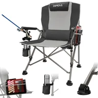 24move Campingstuhl Anglerstuhl Grau