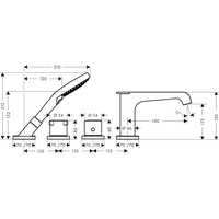 Hansgrohe Axor Citterio E Einhandwannenmischer (36411000)