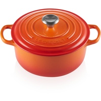 Le Creuset Signature Bräter 20 cm rund ofenrot