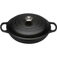 Le Creuset Signature Gourmet-Profitopf mit schwarzer Innenemaille 30 cm